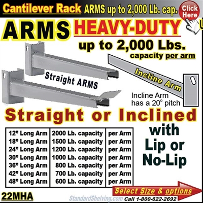 22MHA / ARMS for Cantilever Rack Column