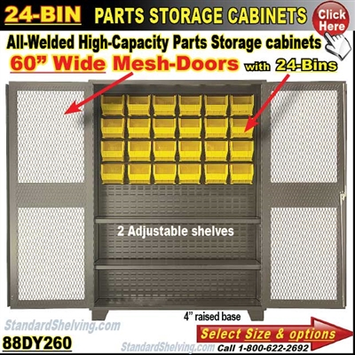 88DY260 / 24-Bin Heavy-Duty Storage Cabinet