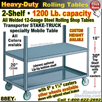 88EY / Heavy Duty 2-Shelf Stake Truck