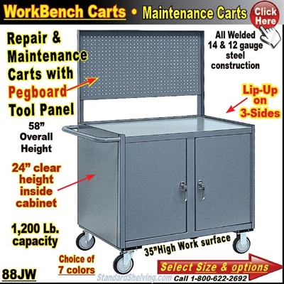 88JW / Pegboard Repair & Maintenance Carts