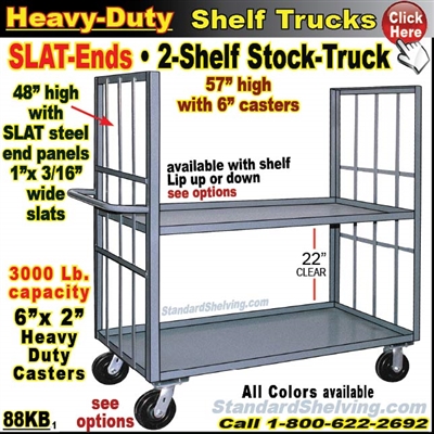 88KB / 2-Shelf SLAT-ENDS Stock Transport Truck