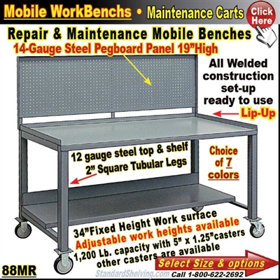 88MR / PegBoard Mobile WorkBenches