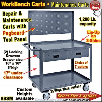 88SM / Pegboard Repair & Maintenance Carts