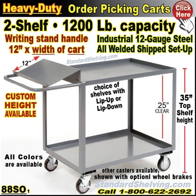 88SO / Heavy-Duty Order Picking Shelf Trucks