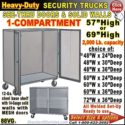 88VG / Heavy-Duty Security Trucks with 1-Compartment