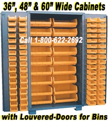 99-DP SECURITY BIN STORAGE CABINETS, WITH UP TO 155-BINS