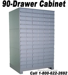 90-DRAWER STEEL CABINET (DM90A) DURHAM