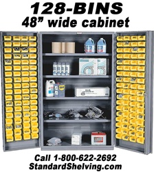 128-BIN SECURITY BIN STORAGE CABINETS (H9-128A) (H9-4821287)