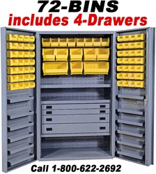 72-BIN SECURITY BIN STORAGE CABINETS (H9-72A) (H9-4820727)