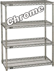 HEAVY-DUTY CHROME WIRE SHELVING (NXA)