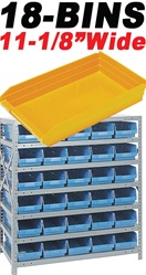 ECONOMY 18-BIN SHELVING STORAGE SYSTEM (QS1839) 18 BINS