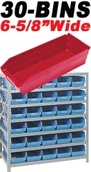 ECONOMY 30-BIN SHELVING STORAGE SYSTEM (QS3039) 30 BINS