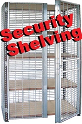 SECURITY SEE-THRU STORAGE SHELVING UNITS (S4U7)