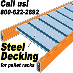 STEEL DECKING FOR PALLET RACKS