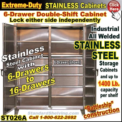 ST026 / Extreme Duty Stainless Steel DRAWER Cabinets