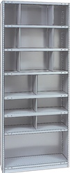 STEEL BIN UNIT WITH 16-OPENINGS, UNIT 87"HIGH (TBB)