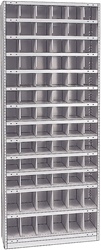 STEEL BIN UNIT WITH 78-OPENINGS, UNIT 87"HIGH (TBL)