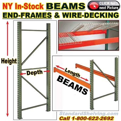 (55) Pallet Racks IN-STOCK (NY Warehouse) / TBPRNY