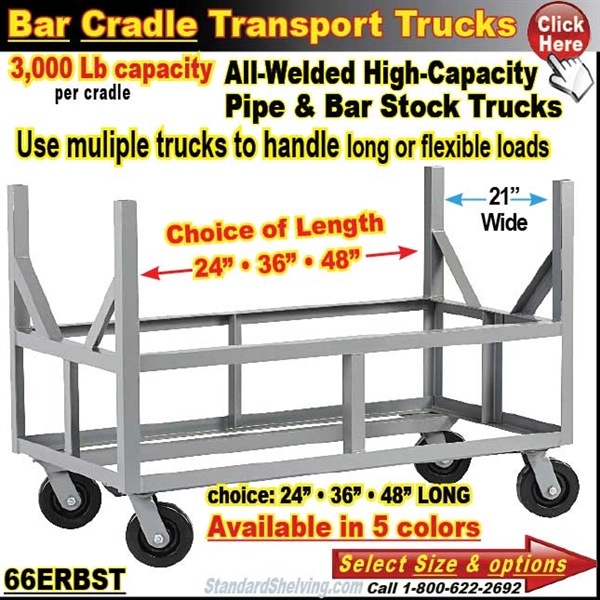 Mobile Industrial Bar Cradle Cart